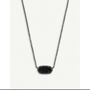 Kendra Scott Jewelry - Kendra Scott Elisa Gunmetal/Black Druzy Stone Kendra Scott Jewelry - Kendra Scott Elisa Gunmetal/Black Druzy Stone